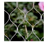 ZHENGQIAN 304 stainless steel wire mesh,aviary wire mesh,Hard heat-resistant rope net,stainless steel wire rope netting,Safety Netting,climbing frame outdoor,Color: silver(H1.8xL20m/H5.90xL65.61ft)