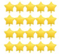 ZHENGYE 18 Inch Yellow Star-Shaped Balloon Aluminum Foil Balloons Wedding Birthday Party Decoration(20 Pcs)