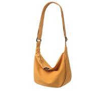ZhengYue Women Nylon Crescent Hobo Bag Small Sling Shoulder Bag for Women Trendy, Portable Crescent Crossbody Bags with Adjustable Strap Yellow