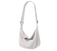 ZhengYue Women Nylon Crescent Hobo Bag Small Sling Shoulder Bag for Women Trendy, Portable Crescent Crossbody Bags with Adjustable Strap Beige