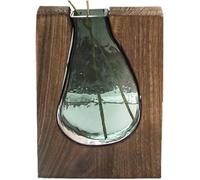 ZHENGYUSW Flower Vase Glass Vases Crafts Nordic Simple Solid Wood Wholesale Home Designer Hotel Ornaments(C)