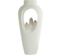 ZHENGYUSW Flower Vase Glass Vases Resin Crafts, Home Art, New Chinese Style(L)