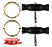 ZHENGYYUU 5 Pcs Car Windshield Removal Tool, Auto Windscreen Removal Tool Kit: 2 Handle & 3 RollsWindscreen Repair Cutting Wire, Universal Window Screen Windscreen Repair Kit