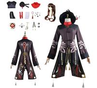 zhengzhouyuetu Hu Tao Cosplay Costumes Genshin Impact Character Fancy Dress Up Adult Uniform Outfits Full Set Halloween Carnival Party