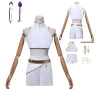 zhengzhouyuetu KPop Demon Hunters Rumi Cosplay Costumes haracter Fancy Dress Up Adult Uniform Outfits Full Set Halloween Carnival Party