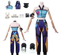 zhengzhouyuetu KPop Demon Hunters Zoey Cosplay Costumes Character Fancy Dress Up Adult Uniform Outfits Full Set Halloween Carnival Party