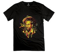 ZHENLILIAN Men's Gregory Isaacs Reggae T Shirt Size XXL Black