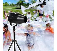 zhenmaster 1000W High-Power Foam Maker - Professional Stage Foam Can-non for Weddings, Clubs, Pool Events - 6-10m Jet Spray, 80㎡ Area
