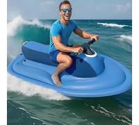 zhenmaster 2-3 Persons Water Propulsion Jet Ski, Portable Inflatable Jet Boat for Adults, 10-Speed 500w Propulsion System, 130min Runtime, Dual-Fin Stability for Kayaking & Snorkeling for Pool
