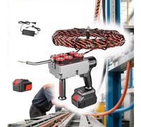zhenmaster Automatic Cable Wall Threading Machine with Lithium Battery, 40m/min Speed, 300kg Pulling Force, Spring Head, for Home Wiring & Network Installation(37500mah,30m-line)