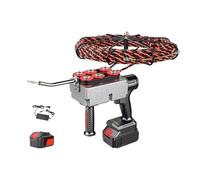 zhenmaster Cordless Electric Wire Pulling Machine for Wall Cable Threading, 6-Wheel Drive, Smart Auto Stop, Brushless Motor, Ideal for Electricians & Plumbers(25000mah,15m-line)