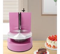 zhenmaster Electric Cream Coating Machine, 200W Cake Decorating Machine with LCD Display Touch Screen Buttons&Knife Handle, for 4-12inch Cakes Adjustable Rotating Speed 60-320rpm