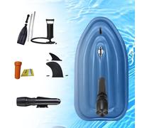 zhenmaster Electric Inflatable Boat with Underwater Scooter, 500w Brushless Motor, 10000mah Fast-Charging Battery, 40m Depth Diving Equipment, Doubles as Diving Equipment for Sea Exploration