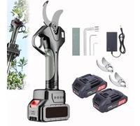 zhenmaster Heavy-Duty Electric Pruning Shears with Sharp SK5 Blade - Ideal Cordless Tree Trimmer for Orchard, Garden & Vineyard - Fast Cutting Power Tool for Thick Branches(Withoutpole)