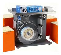 zhenmaster Industrial Semi-Automatic Labeling Machine with PLC Touchscreen, ±0.5mm Accuracy, 15-30 PCS/Min 90° Corner Labeler for Cosmetics, Pharmaceuticals, Electronics, and Food Packaging