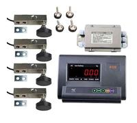 zhenmaster Professional Livestock Weighing Scale Kit - C3 Accuracy Load Cells - 17637lbs Capacity - LED Digital Display - Dual Power - For Farm Animals - Steel & Alloy Build