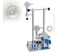 zhenmaster Professional Wheel Truing Stand, Aluminum Alloy Bicycle Maintenance Stand with Bearing Bracket & Multi-G Spoke Wrench, Adjustable Dropouts for 55-200mm Hubs, Rim Truing Tool(Blue)