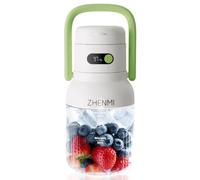 ZHENMI Portable Blender, Personal Blender for Smoothies and Smoothies, Cordless, 32 oz BPA Free, 18000RPM Motor, Leak-Proof Lid with Sippy Spout, USB-C Rechargeable, Parts