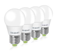 ZHENMING 12 Volt Bulb E27 LED Light Bulb 3W Equal 30W A50 GLS ES Globe Bulb 12V Low Voltage for Off Grid Solar Lighting Marine Boat Lighting Camper Warm White 2700K - Pack of 4