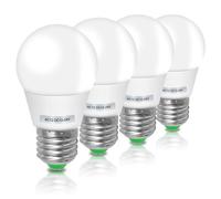 ZHENMING 12 Volt Bulb E27 LED Light Bulb 5W Equal 50W-60W A50 GLS ES Globe Bulb 12V Low Voltage for Off Grid Solar Lighting Marine Boat Lighting Camper Warm White 2700K - Pack of 4