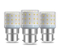 ZHENMING B22 LED Bulb 6W Equivalent to 60W Bayonet Light Bulbs Warm White 2700K 800LM 100-265V Non-Dimmable Corn Light Bulbs for Chandeliers, Wall Lamps, Ceiling Light Fixtures,3 Pcs