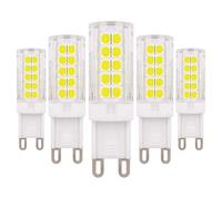 ZHENMING G9 Dimmable LED Bulb 6W White 6500K 60W Halogen Light Bulb Replacement, 220V - 240V, 5-Pack