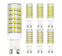 ZHENMING G9 Dimmable LED Bulb 9W 50W- 80W Halogen Bulbs Equivalent Cool White 6000K 220V-240V, 6-Pack