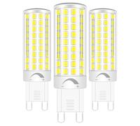 ZHENMING G9 Dimmable LED Bulbs 60W Halogen Bulb Replacement 806LM G9 6W LED Bulb Cool White 6000K for Chandelier Lighting Hallway Light, 3-Pack