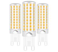 ZHENMING G9 Dimmable LED Bulbs Warm White 6W Equivalent 60W - 80W Halogen Bulb 806LM for Dimmable Lights Chandelier Light Bedroom Lights, 3-Pack