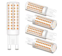 ZHENMING G9 LED Bulbs 8W, Equivalent to 70W 80W Halogen Replacements, Bi-Pin Base Bulb Warm White 3000K, No Flicker, Non-Dimmable, Energy Saving G9 LED Light Bulbs, 800LM, 5 Packs