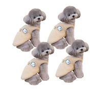 ZHENNB Fleece Lined Dog Vests for Cold Weather Insulation Easy Back Closures Systems Comfortable for Daily Walks Pet Winter Clothes