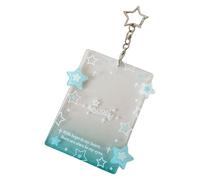 ZHENNB Portable Star Card Holder Keychain Charm Ideal for Collecting and Protecting Idol Photo Cards On The Go