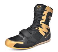 ZHENSI Men's Boxing Shoes Professional Wrestling Shoes High Top Lace-Up | Breathable mesh Ankle Strap Anti-slip soles Lightweight martial arts Fighting Fitness Training