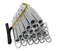 ZhenT Trampoline Springs 7 Inch Heavy Duty Galvanized 60Si2Mn Trampoline Replacement Parts Accessories with Tool,Suitable for Skywalker, JumpKing, Upperbounce, Skybound,20 Pcs Pack
