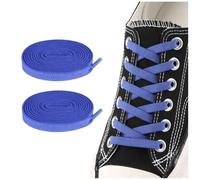 ZHENTOR Elastic No Tie Shoe Laces for Sneakers, Stretch Tieless Shoelaces for Kids and Adults, Flat Athletic Shoes Strings, Royal Blue, 47"(120cm)