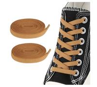 ZHENTOR Elastic No Tie Shoe Laces for Sneakers, Stretch Tieless Shoelaces for Kids and Adults, Flat Athletic Shoes Strings, Brown, 47"(120cm)