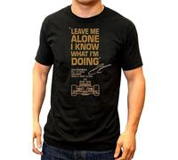 ZHENWA Kimi Raikkonen Leave ME Alone I Know What I'm Doing Mens Tshirt Black Size M