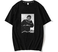 ZHENWA Singer Louis Tomlinson T Shirt Punk Aesthetic Vintage Tumblr Short Sleeve 100% Cotton Plus Size Skipoem Clothes Top Tees Size XL Black