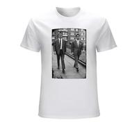 ZHENWA The Kray Twins T-Shirt Brothers Gangster T Shirt Men Size S White