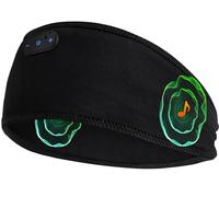 ZHENYEMEI Bamboo Cotton Sleep Headphones,Ultra-Soft Wireless Headband Bluetooth for Side Sleepers, with 14H Playtime & Bluetooth 6.0, 4-in-1 Music Sleep Earphones for Side Sleeping(Black)