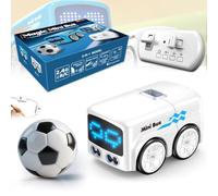 Zheob Magic Mini RC Bus - 2026 Upgraded Gesture, Automatic Avoidance Patrol Line Driving Desktop Car Toys, 2026 Upgraded Magic Mini RC Bus, 2.4GHz Gesture Sensing Stunt Car for Kids(White)