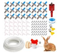 ZHEQOGZH Automatic Rabbit Watering System (Blue, 24 pcs)