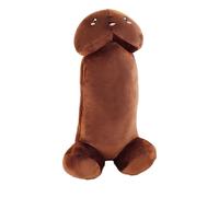 ZHER-LU Funny Throw Pillow, Relax Pillow Funny Pillow Plush for Couples Valentines Day Birthday Gift Home Decor (Brown)(30 CM)