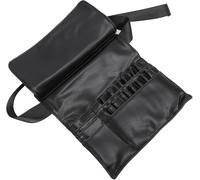 ZHER-LU Makeup Brush Belt Professional Makeup Artist Bag, 28 Pockets with Artist Strap, Portable Foldable Cosmetic Pouch