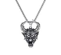 Zhetwour Skull/Dragon/Compass/Motorcycle Engine/Guitar/Wolf/Eagle/Ghost/Anchor/Beer Bottle Pendant Punk Necklace Vintage Stainless Steel Titanium, Zinc, No Gemstone
