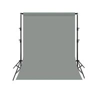 Zhexun 3X1/2/3/4/6M Photography Backdrop, Muslin Fabric Green Screen Backdrop for Video Recording, Zoom Meetings,Photography Studio (Color : Gray, Size : 3mX6M)