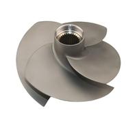 ZHEYDAHOU 4 Blades Original Motorboat Propeller Impeller Compatible With Bombardier 215-255-260 Marine Anti-corrosion Alloy Steel Propeller