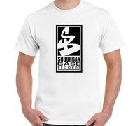 ZHFCNUKC Suburban Base T-Shirt Record Label Herren Musik Dschungel Hardcore Trommel & Top White