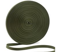 ZHFMILY 5/8 inch Olive Green Nylon Webbing Strap with Buckles-50Yards 15mm-Flat Fabric Webbing Handle Canvas Straps for Bags-Hammock-Lawn Chair-Belting-Pet Collars, DIY Projects, Crafts, Sewing #256