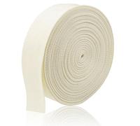 ZHFMILY Ivory 1 1/2 inch(38mm) Polyprorylene Webbing Straps 12 Yards Flat Wide Belting Webbing Handle Canvas Straps for Bags-Lawn Chair-Pet Collars-DIY Crafts #285